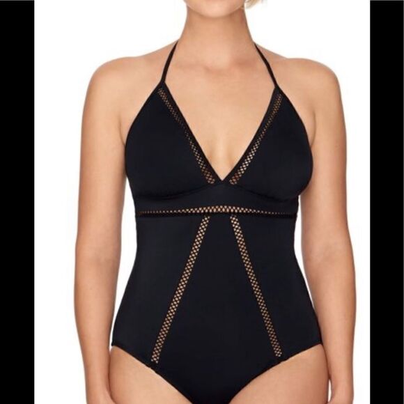 Halter One Piece Swimsuit Size S 4/6 - Picture 1 of 4